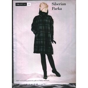 Folkwear 153 Siberian Parka Sewing Pattern Unisex XS-XL Hooded Coat Pullover